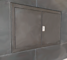 Люк утепленный для фасада