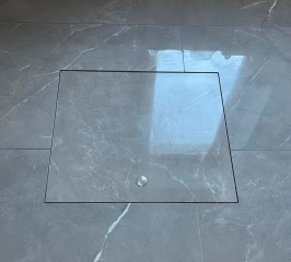 Утепленный стальной люк в подвал 