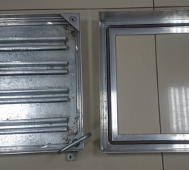 Люк технический напольный алюминиевый 