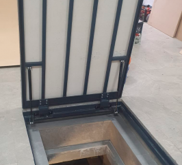 Люк в подвал усиленный стальной 