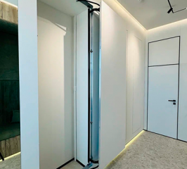 Сдвижной люк-дверь под плитку 