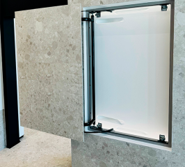 Сдвижной люк-дверь под плитку 