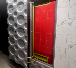 Сдвижной люк-дверь под плитку 